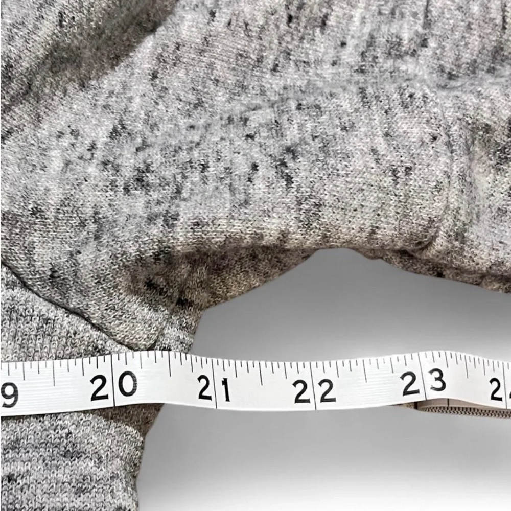 Adidas Women’s Heathered Gray Hoodie Stripes Underneath Sleeves Size Medium